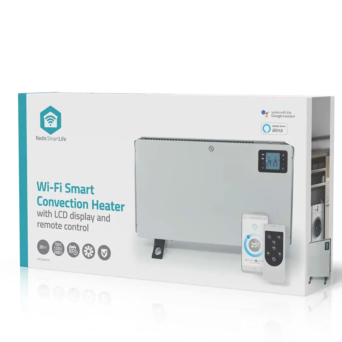 Convector heater Nedis HTCO50WTW 2000 W Photo 12