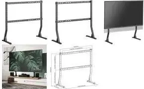 TV Tabletop Stand LOGILINK BP0200 for 45–90" screens, adjustable height 543/593/643 mm, black