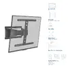 ACT AC8357 full motion TV wall mount 43"–90" Photo 2