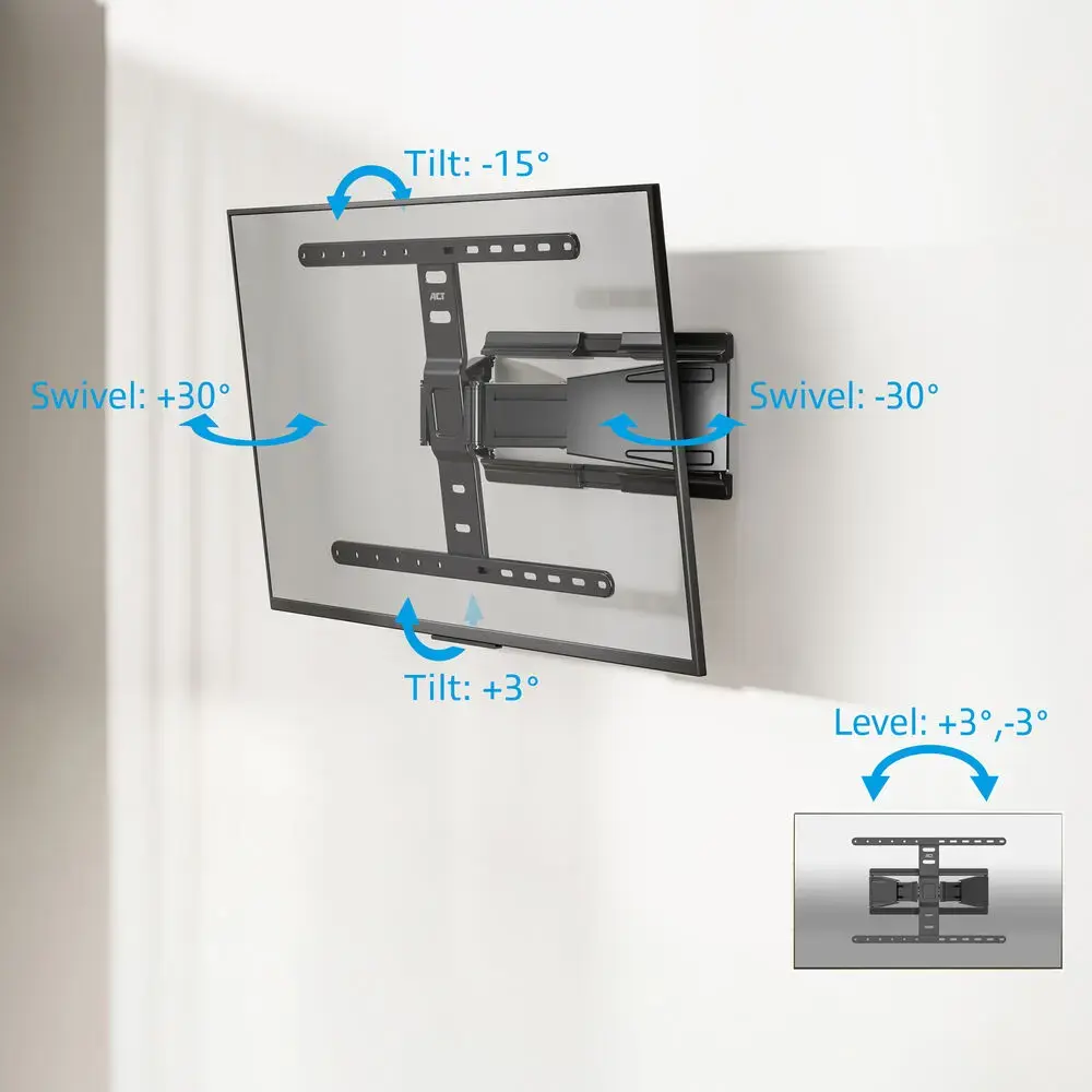ACT AC8357 full motion TV wall mount 43"–90" Photo 4