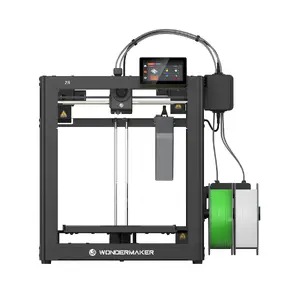3D Printer WONDERMAKER ZR — 300×300×300 mm build, 1.75 mm filament, PLA/PETG/TPU/PVA, 5" touch display, Wi‑Fi