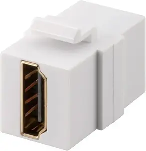 Keystone HDMI 8K @60Hz module WENTRONIC Goobay 70812, HDMI insert for keystone wall plate