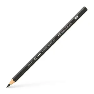 Faber-Castell Graphite Aquarelle pencil HB — graphite water-soluble, hexagonal, black (1 pc)