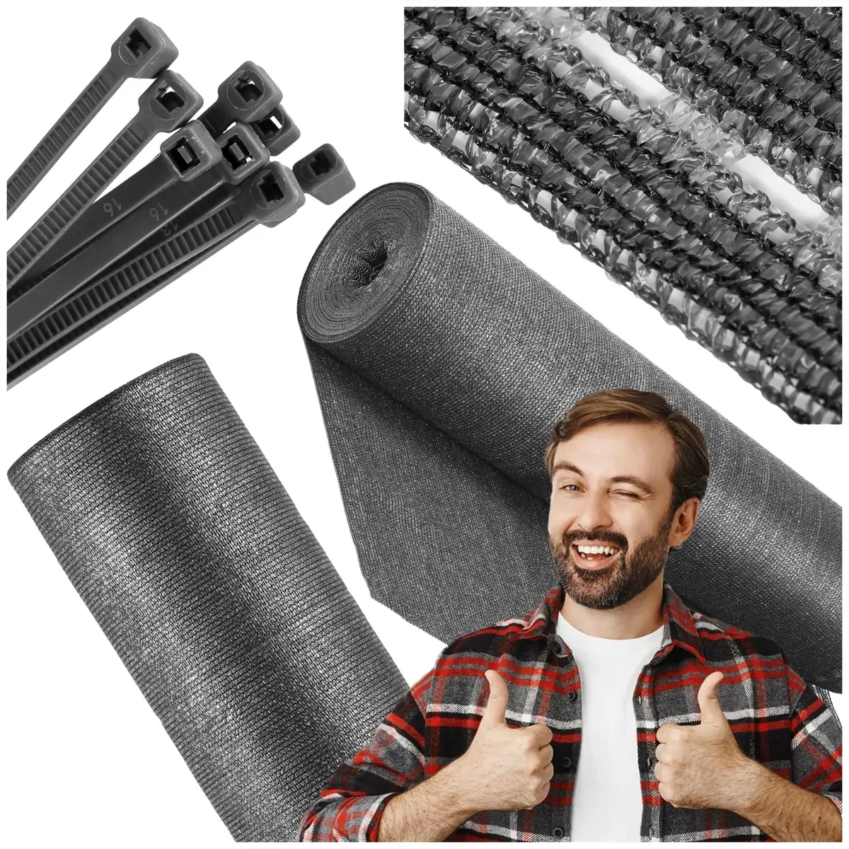 Springos SN0068 тентовая сетка 185 GSM 1.7 x 10 м Photo 4