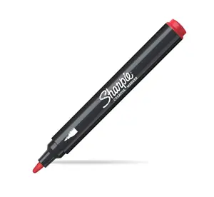 Marker Sharpie 2218119 red, round housing, single-piece permanent marker