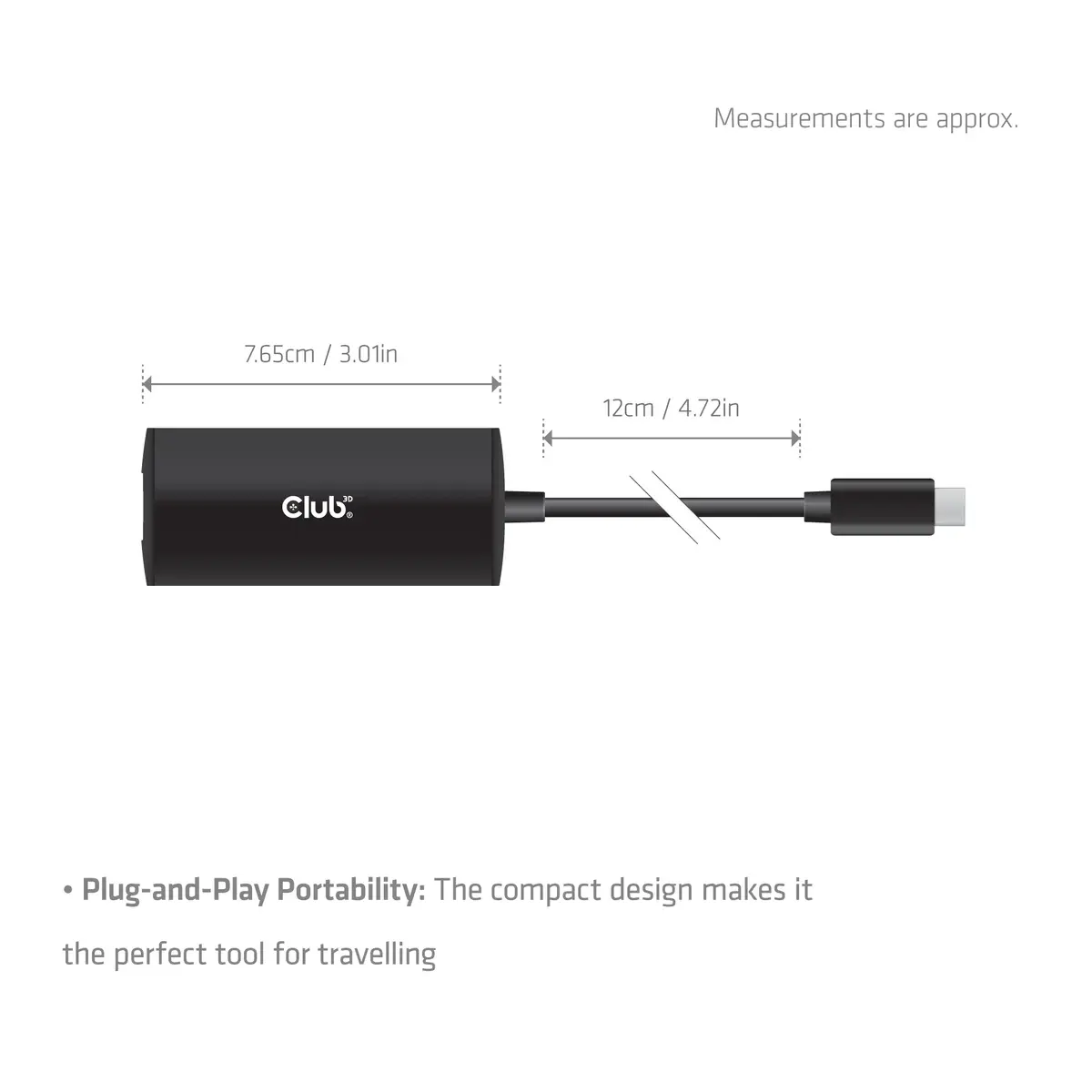 Club 3D CAC-2531 USB-C 10 Гбит/с док Photo 3