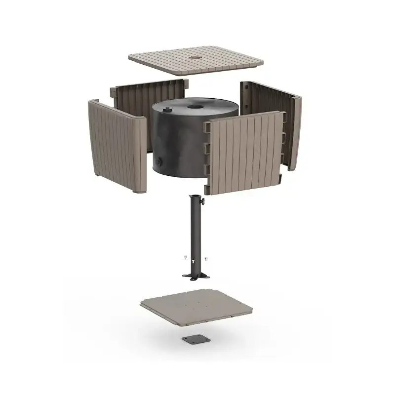 Keter Luzon Parasol — стол/держатель зонта Photo 3