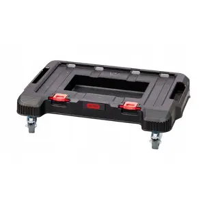 Mobile Dolly Platform KETER DIY Stack'N'Roll 30213885 – 2-in-1 transport base with tool tray, 360° swivel wheels, compatible with Stack'N'Roll system