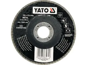 Шлифовальный лепестковый круг YATO YT-83272, зерно P40, 125 мм, 1 шт