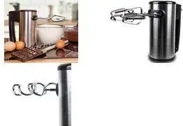 Ручной миксер Little balance LB 8460 — 400 Вт, корпус из нержавеющей стали, черный дизайн