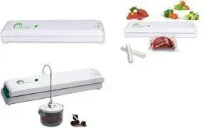Vakuumaiepakošanas ierīce Little balance Happy Saver Eco LB 8315 — 2in1 vakuumsūkšana un hermetizēšana, balta
