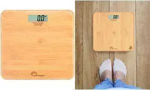 Цифровые напольные весы Little balance Turtle Bamboo LB 8745 — перезаряжаемые через USB‑C, без батареек