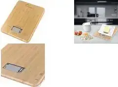 Кухонные весы Little balance LB 8543 Slim Bambou электронные с дисплеем, поверхность из бамбука