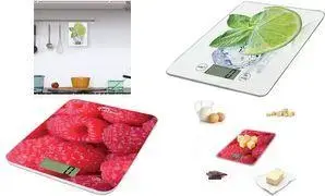 Кухонные весы Little balance LB 8102 Slim Himbeere — электронные, с дисплеем, защитное стекло
