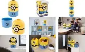 Storage Box keeeper Minions Stuart 8 L blue/yellow, round Minions-shaped