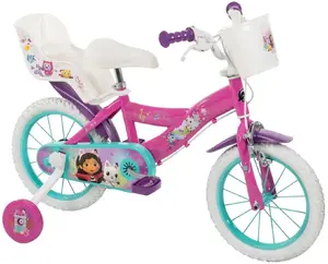 Bērnu velosipēds HUFFY Domek Gabbi 14" modelis 24905W — velosipēds ar 14 collu riteņiem
