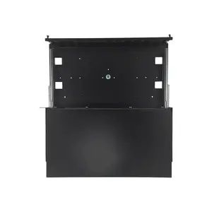 Fiber patch panel A-LAN FOP-1U-24SCD-C-P 1U 19" telescopic 24xSC duplex / 24xLC quad with mounting accessories