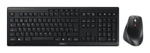 Keyboard and Mouse Set Cherry STREAM DESKTOP COMFORT — Full-size 100%, Wireless RF, 114 keys, Scissor switches, QWERTY, Black
