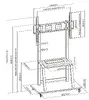 DELTACO ARM-0453-B multimediju statīvs Photo 6