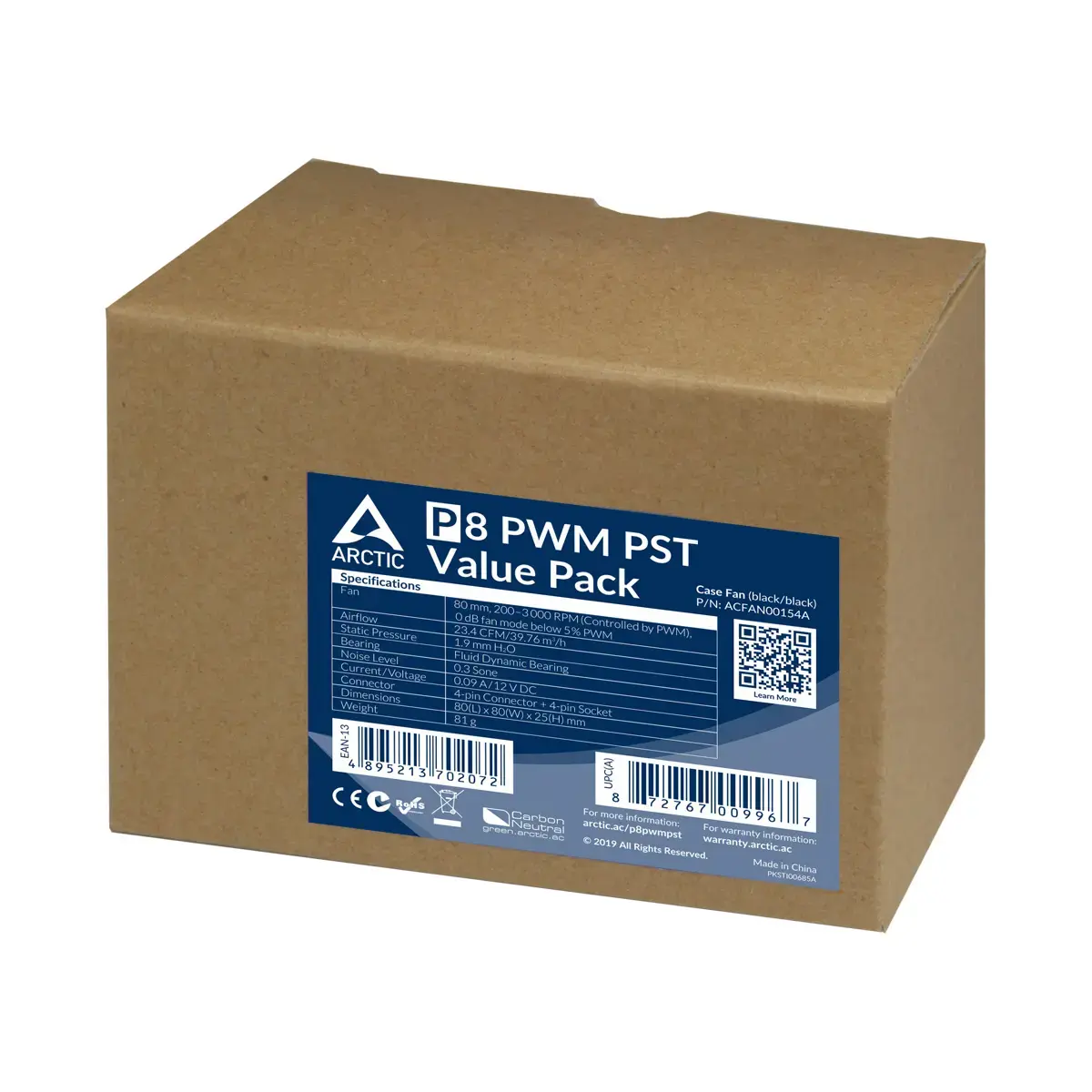 ARCTIC P8 PWM PST 80 mm ventilators Photo 6
