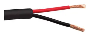 Audio cable SCP 16/2OFC-LSZH-BK-D with Oxygen-Free Copper AWG16, Low-Smoke Halogen-Free, Black, 152 m