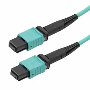 SCP InfiniBand/fibre optic MPO–MPO OM3 cable EFP-998-LSZH-100M, 100 m, MPO/UPC, aqua