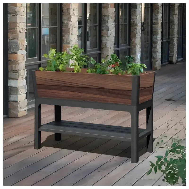 Keter Deco pacēlā dārza gulta 48L Walnut Photo 2