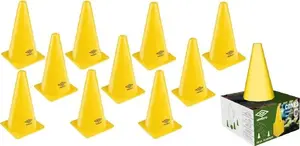 Treniņu konusi UMBRO komplekts 10 gab., augstums 23.5 cm, modelis 268743