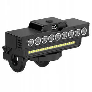Front LED Bicycle Light VERGIONIC L8T — USB-C rechargeable, 7 light modes