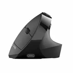 Wireless Vertical Right-hand Mouse JLab JBUDS ERGONOMIC — RF + Bluetooth, 2400 DPI, 6 buttons, Black