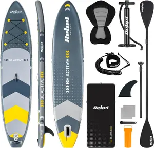 Надувная SUP-доска Rebel Active RBA-4501 с сиденьем — 350x81x15 см, комплект
