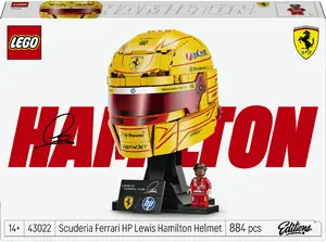 LEGO helmet Lewis Hamilton Scuderia Ferrari HP collectible display model 43022