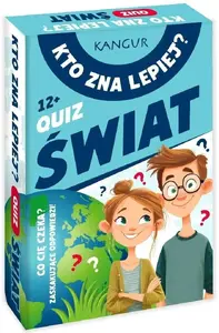 Board Game Kangur Kto zna Lepiej? - Quiz Świat by Kangur, trivia quiz party game