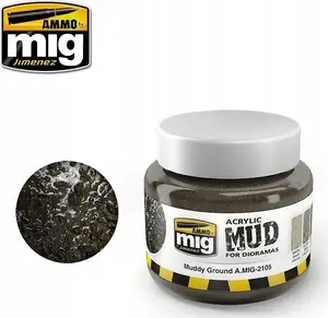 Acrylic Mud for Dioramas VALLEJO Ammo Muddy Ground 250 ml