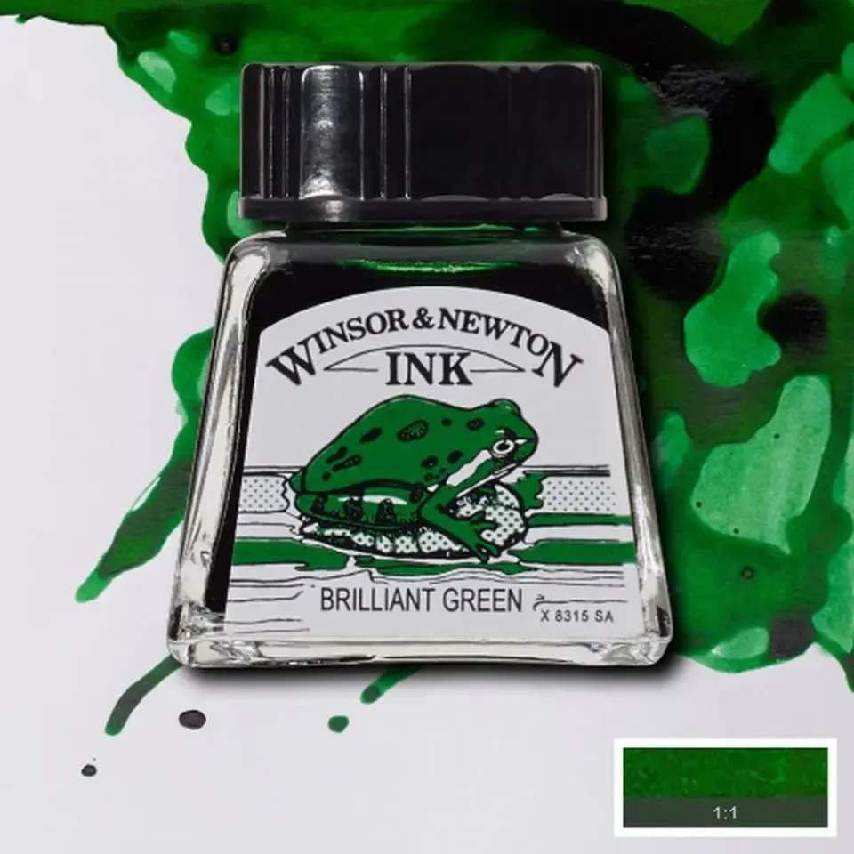Чернила Winsor & Newton 094376899894 — зелёные Photo 2