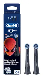 Заменяемые насадки Oral‑B iO Kids Marvel Spiderman, 2 шт., чёрные, срок замены 3 месяца