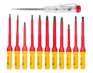 Tvardy insulated VDE screwdriver set 13 pcs — professional electrical screwdrivers, VDE certified
