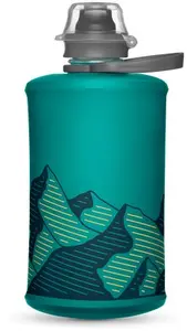 HydraPak Stow 350 ml collapsible water bottle, Glacier Blue — model GS353GB