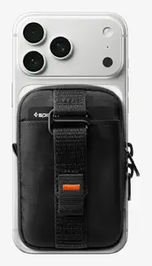 Pārnēsājams organizatora maciņš Spigen Tintap Zip Mag Fit — neilons, melns, rāvējslēdzējs