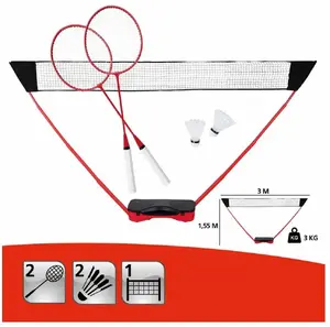 DONNAY bádmintona komplekts 5 daļas S7923107 ar raketēm un bumbiņām