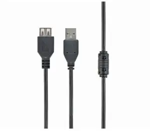 USB 2.0 cable VISION model 84031, Type A male to Type A female, 1.8 m, black