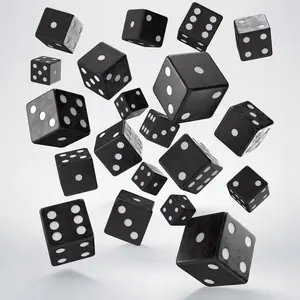 Q-Workshop dice set Pe³na Paka Ko¶ci K6 — Q-Workshop 2028784 black-white polyhedral dice