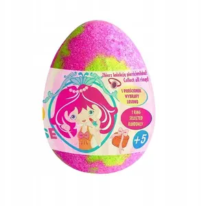 Bath Bomb Egg Chlapu Chlap Bijou Surprise with Ring, Orangeade Scent