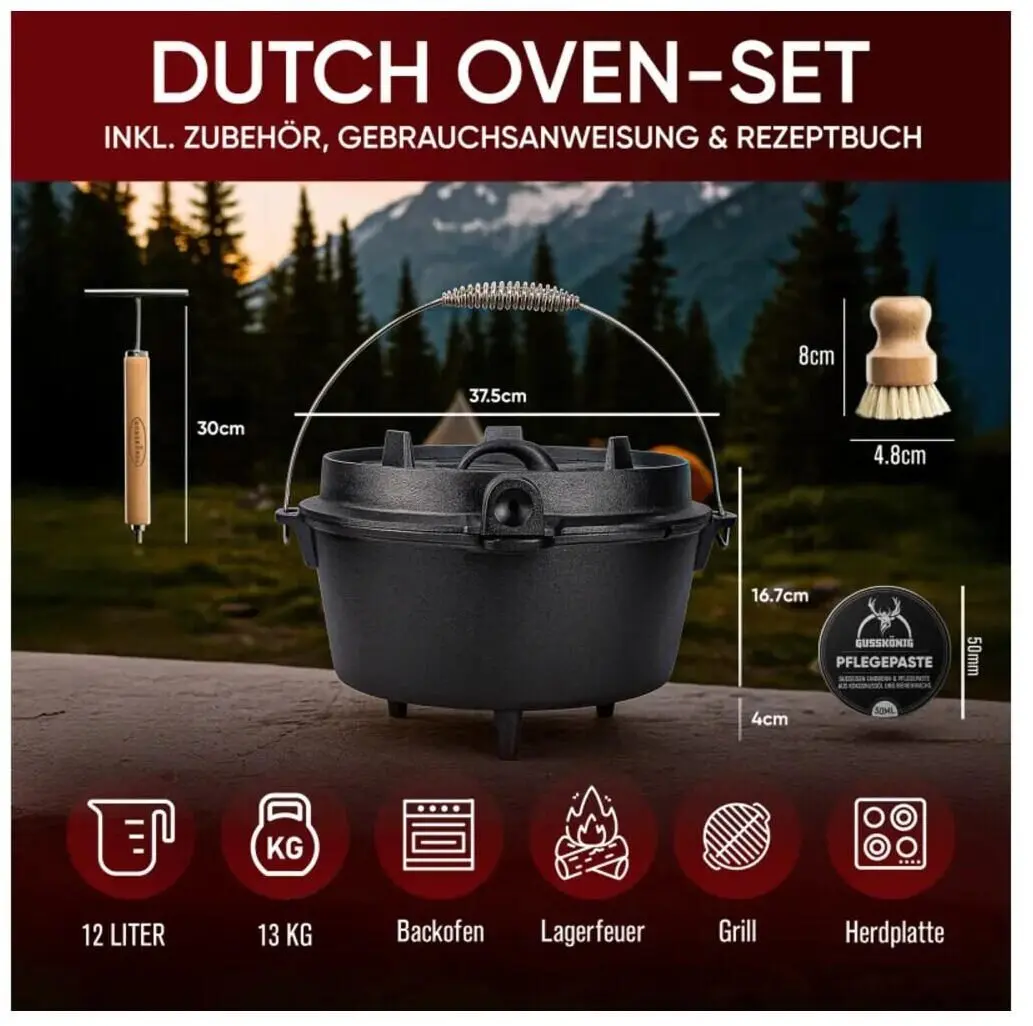 Dutch Oven komplekts Lumarko Gusskönig GK-7