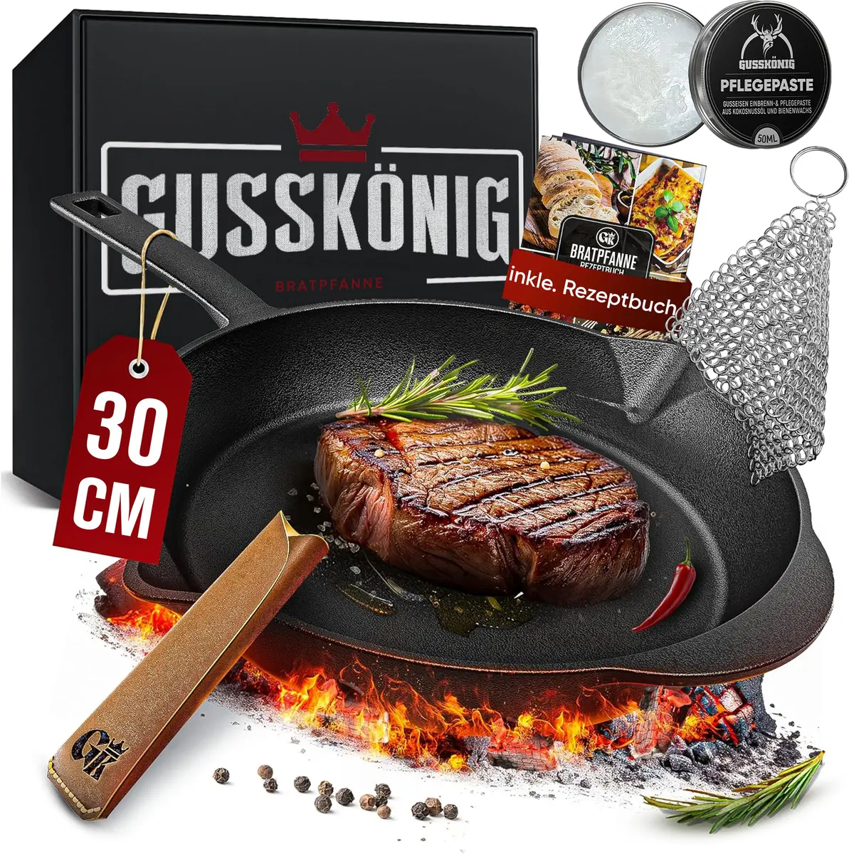 Čuguna grila panna Landmann Gusskönig GK-46