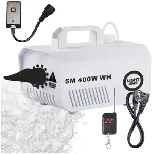 Генератор снега Light4Me SM 400W WH — 400 Вт белая машина для снега с беспроводным пультом и проводным контроллером