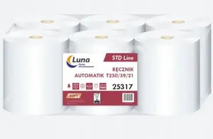 Бумажные полотенца DGA OPTIMA Luna Home Professional Automatik 250/39/21 — 2 слоя, целлюлоза, 6 рулонов