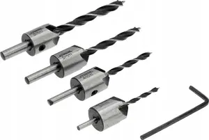 Drill Bit Set TOYA STHOR 5-piece with Countersink, model 22720