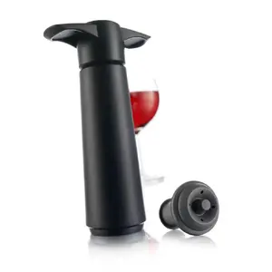 Wine preserving pump Vacu Vin Wine Saver Plastic, black, vacuum wine sealer pump