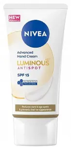 Hand cream Nivea Luminous Antispot — anti‑dark spot hand treatment, 50 ml